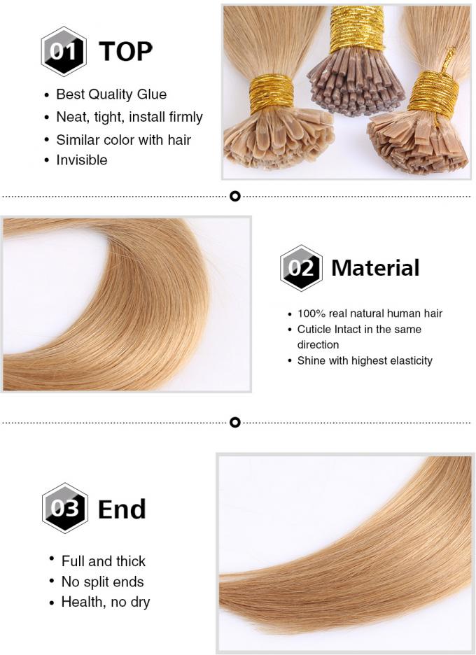 Strong Glue Pre Bonded Hair Extensions Pre Bonded Stick Tip Hair