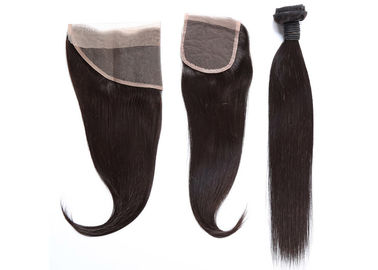 China Soft Smooth Full Lace Frontal Closure 9A Double Weft Non Shedding No Tangling supplier