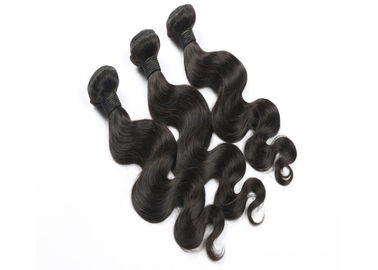 China Smooth Feeling Long Brazilian Hair Weave , Unprocessed Hair Bundles With Closure supplier