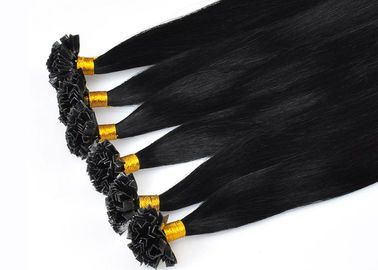China Glossy Pre Bonded V Tip Hair Extensions Double Drawn 100% Unprocessed Comb Easily supplier