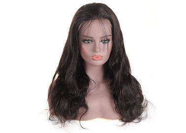 China Body Wave Peruvian Human Hair Lace Wigs 18 - 22 Inch Without Any Chemical Treated supplier