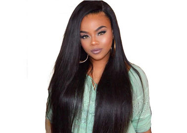China Black Long Straight Full Lace Front Wigs Human Hair Without Shedding Or Tangling supplier