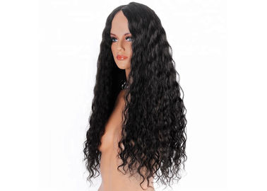 China Glueless Full Lace Human Hair Wigs , Water Wave Real Human Hair Full Lace Wigs supplier