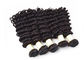 Deep Wave Remy Human Hair Extensions , Natural Color Virgin Mongolian Curly Hair supplier