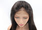 Raw Indian Full Lace Human Hair Wigs Silky Straight Wave Medium Brown Lace supplier