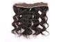 Full Cuticle Virgin Hair Lace Frontal Closure Multiple Texture Swiss Silky Body Wave supplier