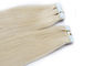 Straight Tape In Human Hair Extensions , Double Dawn Dark Brown Tape In Hair Extensions supplier