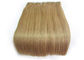 Straight Tape In Human Hair Extensions , Double Dawn Dark Brown Tape In Hair Extensions supplier