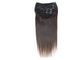 No Tangle Clip In Natural Hair Extensions , Straight Clip In Hair Extensions supplier