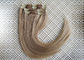 Invisible Seamless Clip In Hair Extensions Remy Human Hair Could Be Flat Ironed / Restyle supplier
