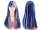 Adult Size Bright Colored Human Hair Wigs Comb Easily Comfortable To Wear supplier