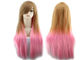 Adult Size Bright Colored Human Hair Wigs Comb Easily Comfortable To Wear supplier