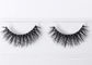 Natural Black Invisible Band Eyelashes , 3D Mink Eyelash Extensions With Private Label supplier