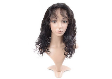 China Long Real Full Lace Human Hair Wigs Durable Minimum Shedding And No Tangling supplier
