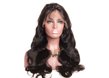 China 18 Inch Human Lace Front Wigs , Medium Brown Natural Looking Lace Front Wigs supplier