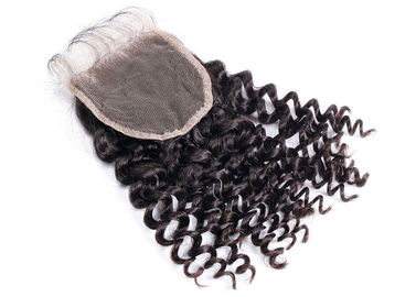 China Bouncy Black 100 Human Hair Lace Front Closure Long Lasting Without Knots Or Lice supplier