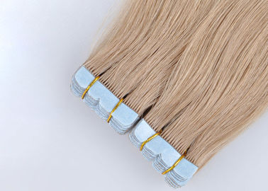 China Double Weft Tape In Human Hair Extensions , European Tape In Hair Extensions supplier