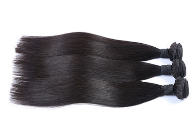 China Black Straight 100 Percent Human Hair Bulk Natural Luster With Smooth Feeling supplier