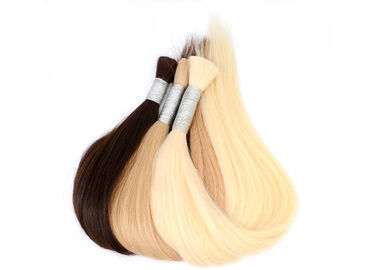 China Real 100% Bulk Human Hair Extensions , Brazilian Bulk Human Hair Without Weft supplier