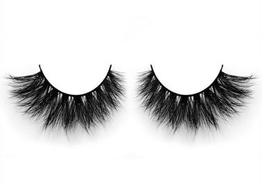China 100% Mink Fur Invisible Band Eyelashes , Fashion Design Thick False Eyelashes supplier