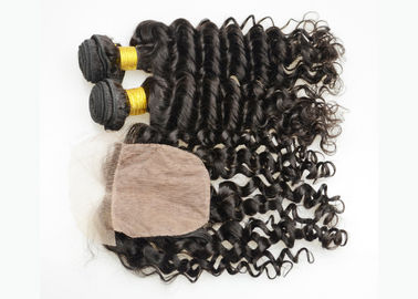 China Natural Color Full Lace Frontal Closure 13x4 , Lace Frontal Closure With Baby Hair supplier