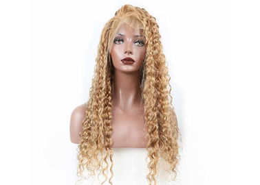 China 9A Long Curly Human Hair Lace Front Wigs Healthy Can Be Dyed Any Color And Ironed supplier