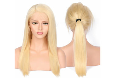 China European Remy Blonde Full Lace Wigs Human Hair 8A Grade Without Knots Or Lice supplier