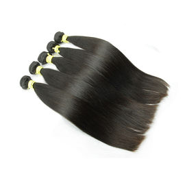 10A Straight Human Hair Extensions , Natural Black Unprocessed Brazilian Human Hair supplier