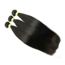 10A Straight Human Hair Extensions , Natural Black Unprocessed Brazilian Human Hair supplier