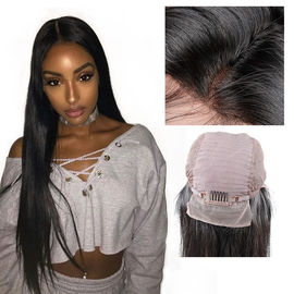 Natural Black Remy Long Lace Front Wigs Human Hair 100% Unprocessed Good Feeling supplier