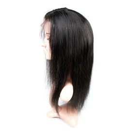 Natural Black Remy Long Lace Front Wigs Human Hair 100% Unprocessed Good Feeling supplier