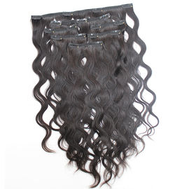 Comb Easily Clip In Natural Hair Extensions , 8A Blonde Clip In Hair Extensions supplier