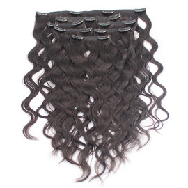 Comb Easily Clip In Natural Hair Extensions , 8A Blonde Clip In Hair Extensions supplier