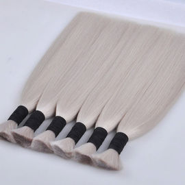 Customized Color Bulk Human Hair Extensions , Glossy 100% Human Loose Bulk Hair supplier