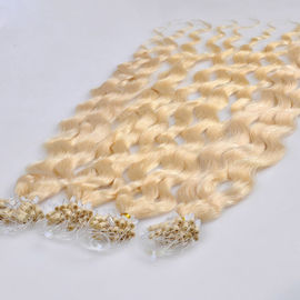 7A Grade Wavy Pre Bonded Hair Extensions , Pre Bonded Stick Tip Hair Extensions supplier