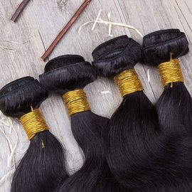 Black Real Brazilian Hair Weave Lustrous Large Quantity Full Cuticle Aligned supplier