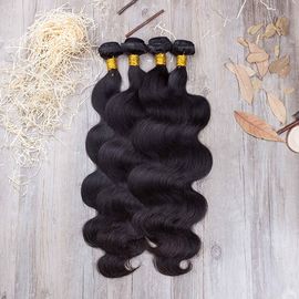 Black Real Brazilian Hair Weave Lustrous Large Quantity Full Cuticle Aligned supplier