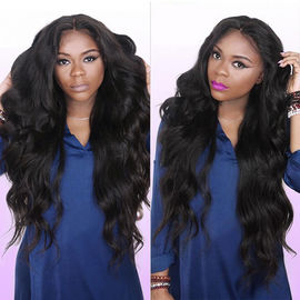 Black Real Brazilian Hair Weave Lustrous Large Quantity Full Cuticle Aligned supplier