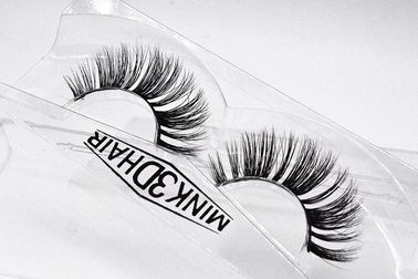 Waterproof Invisible Band Eyelashes , 8 - 15mm Length Silk False Eyelashes supplier