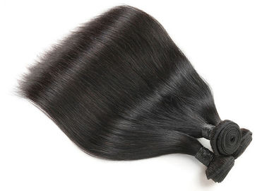 Glossy 100 Remy Human Hair Extensions , Soft Brazilian Straight Hair Bundles supplier