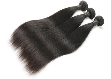 Glossy 100 Remy Human Hair Extensions , Soft Brazilian Straight Hair Bundles supplier