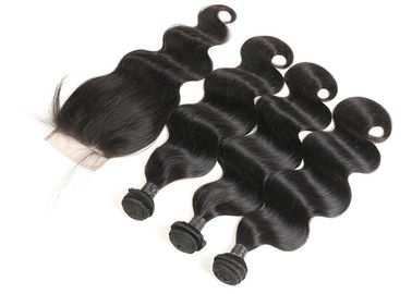 Peruvian Human Hair Weave Bundles Full Of Resilience No Chemical Process supplier