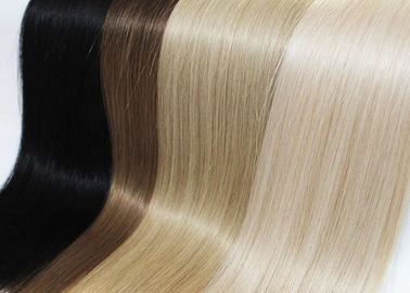 No Tangle European Human Hair Extensions Double Drawn Hair Wefts Extensions supplier