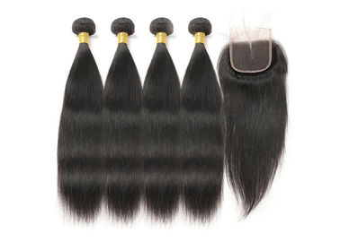 8A Grade Virgin Human Hair Extensions , Machine Weft 40&quot; Virgin Mongolian Straight Hair supplier