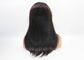 Raw Indian Full Lace Human Hair Wigs Silky Straight Wave Medium Brown Lace supplier