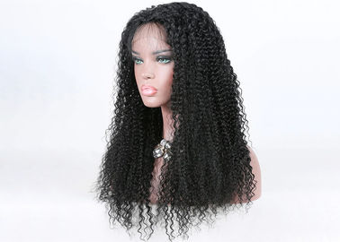 20 Inch Kinky Curly Human Hair Full Lace Wigs Full Swiss Lace With Stretch From Ear To Ear supplier