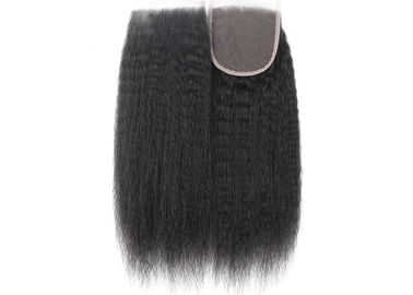 Full Ends Brazilian Straight Frontal Closure Dark Brown Swiss Lace For Women supplier