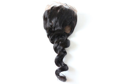 Loose Wave Full Lace Frontal Closure , 10 - 20 Inch Peruvian Lace Frontal Closure supplier