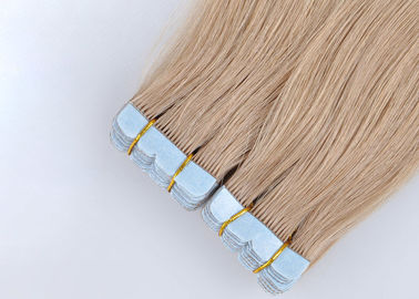 Double Weft Tape In Human Hair Extensions , European Tape In Hair Extensions supplier