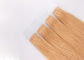 Double Weft Tape In Human Hair Extensions , European Tape In Hair Extensions supplier